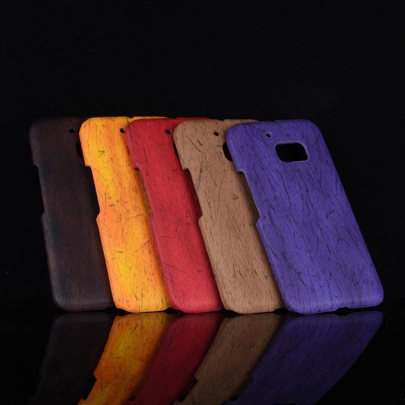 Case for HTC One M10 luxury Wood grain pattern PU leather + PC material back Hard case cover | Мобильные телефоны и