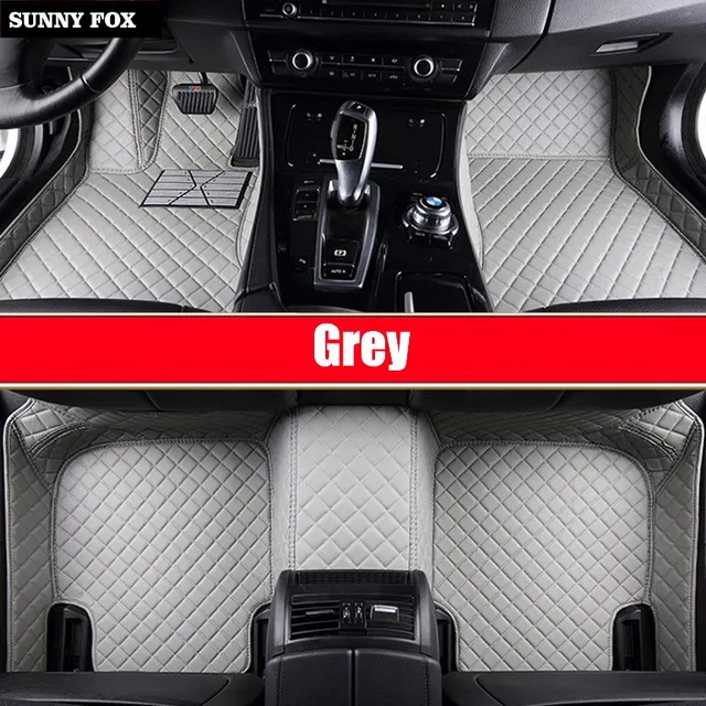 SUNNY FOX Car floor mats special for BMW X5 E70 F15 Leather heavy duty