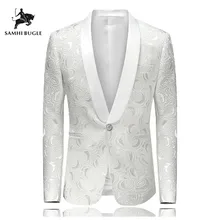 Мужской хипстерский костюм с розами, пиджак, приталенный однобортный смокинг на одной пуговице, пиджак, сценические костюмы 4XL