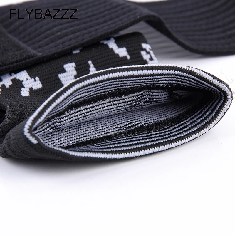 FLYBAZZZ 1PCS Sport Protective Glove Adjustable Bandage Wrist Support Brace Fitness Dumbbell Hand Brace Gym Accessories Palm Pad (2)