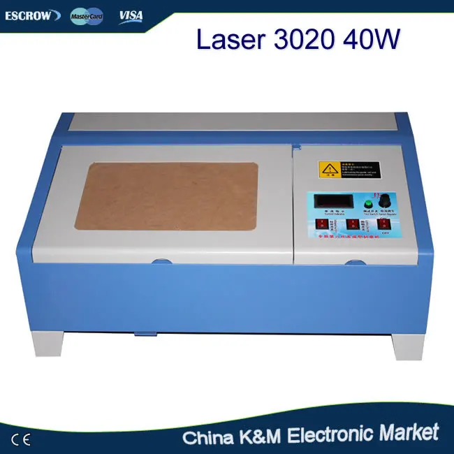 

EU tax-free shipping Laser 3020 CO2 40W Engraving Machine laser engraver 2030 with digital function