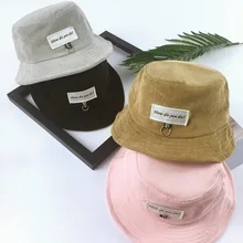 Детские Панамы, шляпы с кольцом, с нашивками, с буквами, Boonie, японская шляпа, Sad Boy Bob, Панама, хип-хоп, Панама для мальчиков и девочек 1-3 лет