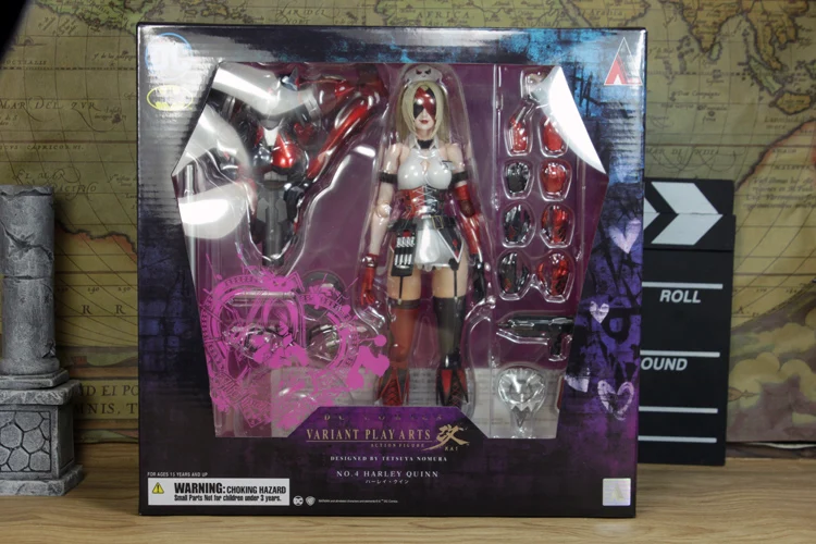 Оригинальные Play Arts Kai DC Harley Quinn фигурки ПВХ игрушки аниме фильмы Бэтмен Playarts