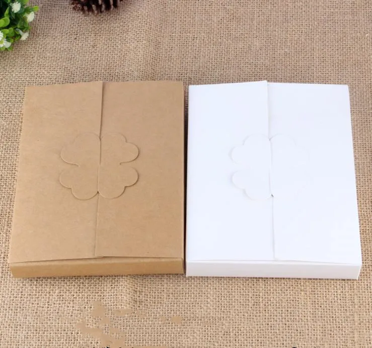 DIY подарки коробке Белый/kraft пирог печенье домашний коробка дисплея Декорации для