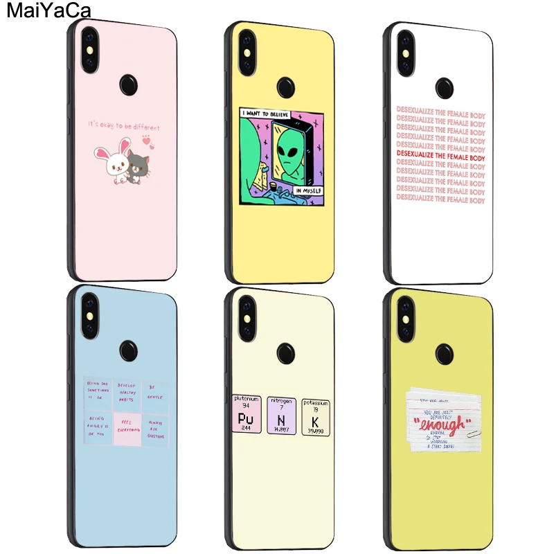 

MaiYaCa Minimal line Aesthetics Quotes Case For Xiaomi Redmi S2 6 6A 6pro 4X Note 5 Pro 5A 7 Mi 8 9 6X A2 Mix 2s Max 2 3 F1