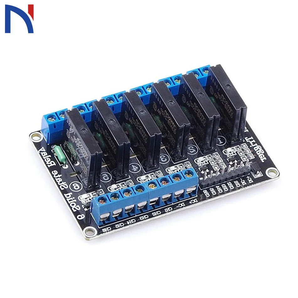 

6 Channel Solid State Relay Module Board High Level Trigger 5V 2A for Arduino Uno Duemilanove MEGA2560 MEGA1280 ARM DSP PIC