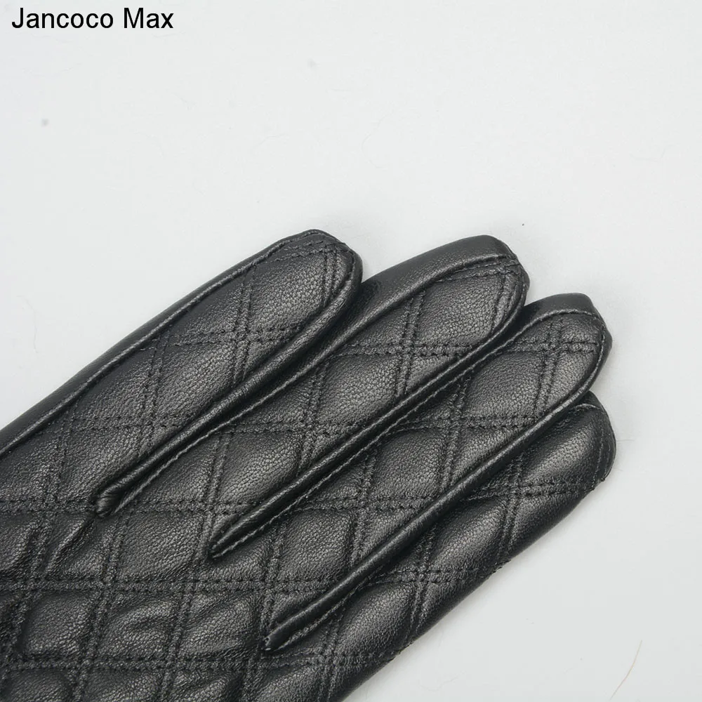 Jancoco Max 2019 дамы сенсорный экран Прихватки для мангала зимние женские из натуральной овечьей кожи Настоящий мех кролика теплые модные