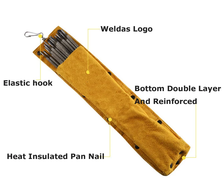 Огнеупорная кожаная сварочная палочка с держателем электрода емкостью до 5 фунтов