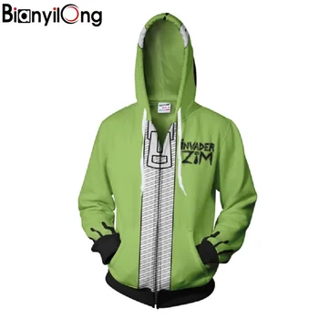

2018 new fashion Cool sweatshirt Hoodies Men women 3D print green Cartoon cosplay Tee hot Style Streetwear Long sleeve clothing
