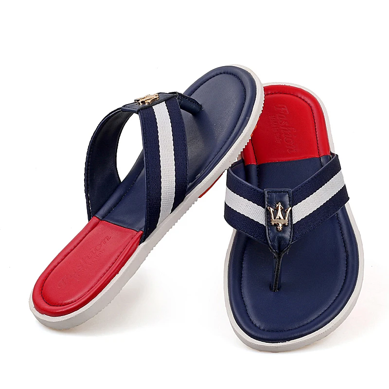 Summer Style Men  beach Flip flop  Men Fashion Slippers leather  Flip Flop Soft Man slipper Comfortable slip flip flop,1606