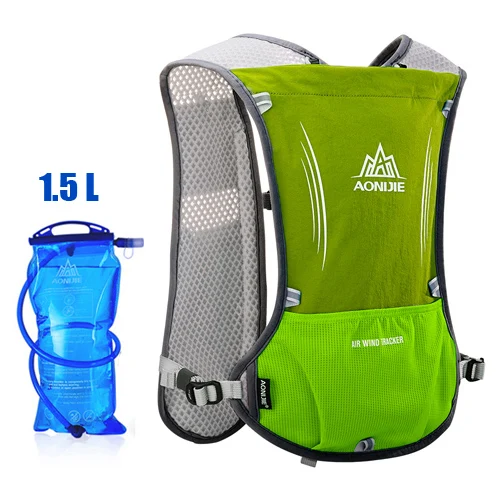 AONIJIE 5L легкие сумки для бега, рюкзак, для занятий спортом на открытом воздухе, для бега, марафона, походная сумка, гидратационный жилет, пакет, 1,5 л, сумка для воды - Цвет: others with bottle