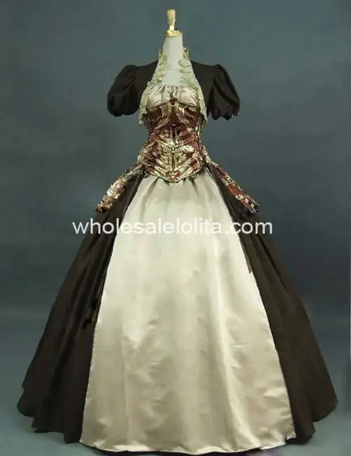Викторианский армейский зеленый и бежевый королевский корсет принцесса Суета бальное платье театральное платье