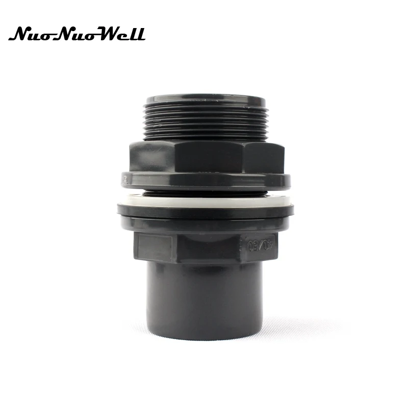 

1pc NuoNuoWell PVC 40mm-1 3/4" Waterproof Fish Tank Drainage joints Aquarium Accessories Water pond Connector Pipe Fittings