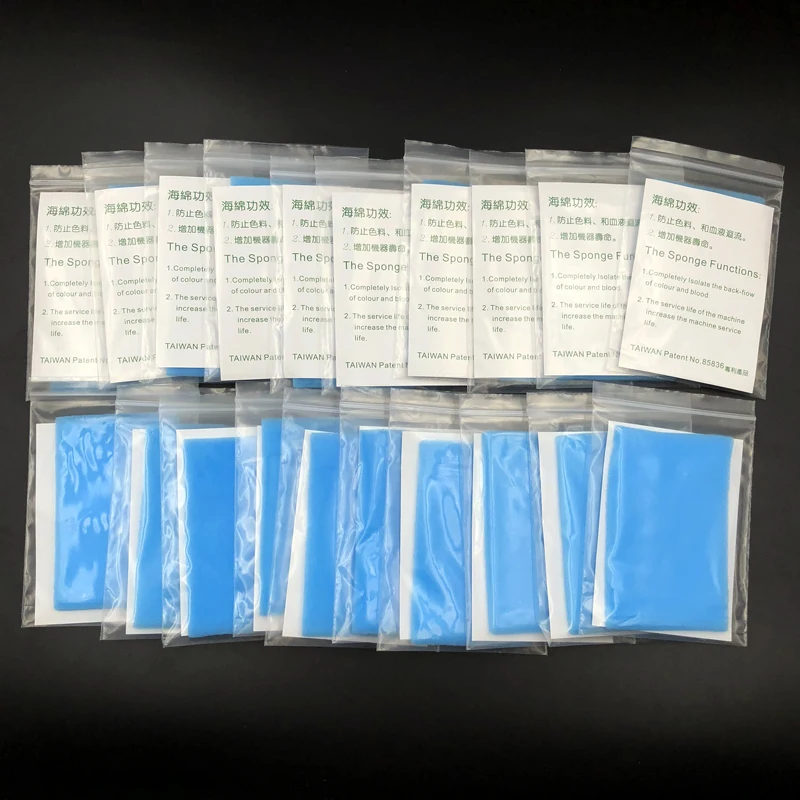 

20 Pcs Sponge slice For Giant Sun G-8650 tattoo machine Sunshine Permanent Makeup machine G-9740 G-9410 G-9430 Tattoo accesories