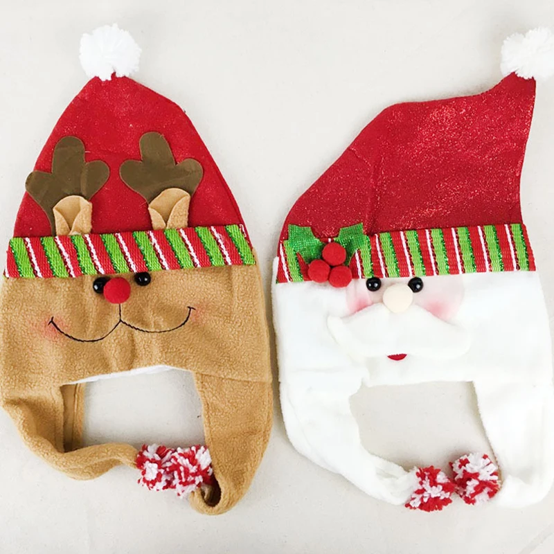 Рождественская шапка, шапка Санта Клауса, семейные черепа, детские рождественские подарки