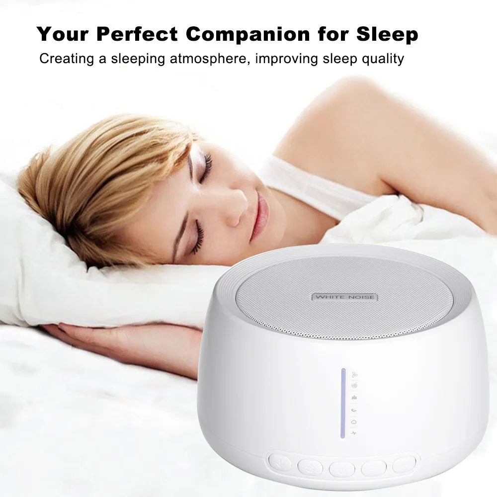 Белый шум сон терапия звуковая машина спальный помощник бессонница физиотерапия инструмент усилитель качества сна