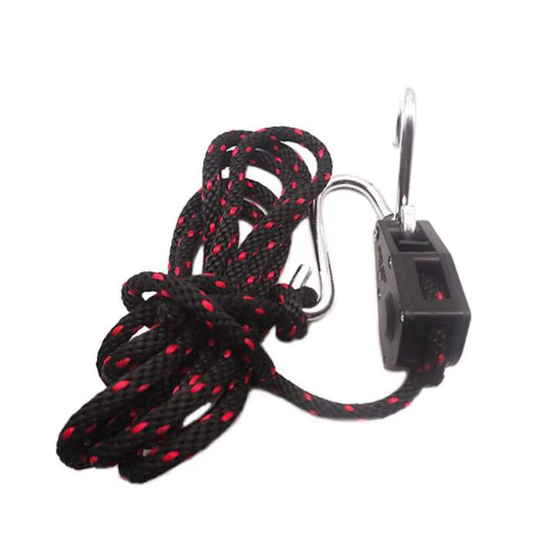 1Pair of 14 Inches Rope Ratchet Grow Tent Lighting Hanger Adjustable Hangers Hanging Tools Max 150lbs68kg Per Pair (1)