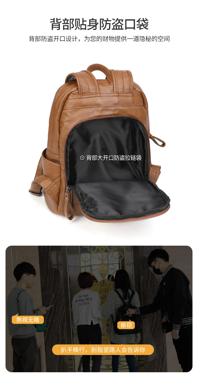 genuine leather diaper backpack