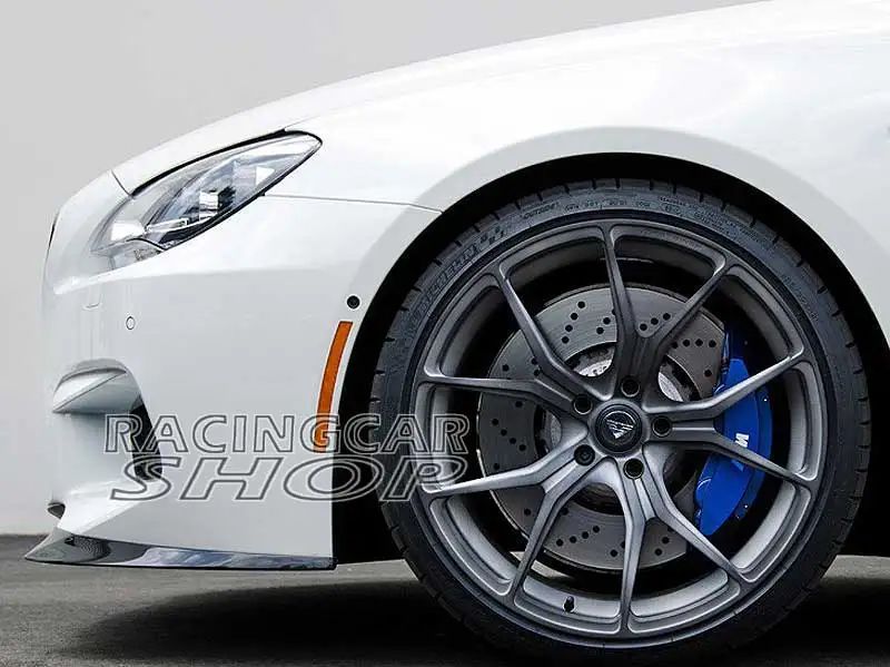 V style Real Carbon Fiber Front Lip Spoiler Fit For BMW 6-series F06 F12 F13 M6 Bumper 2012 UP