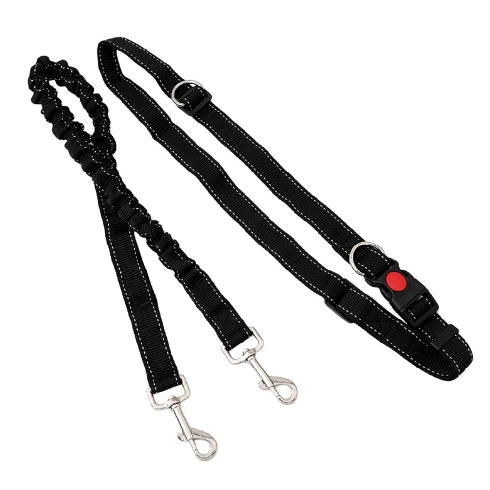 

New Pet Dogs Leash Running Elasticity Hand Freely Pets Training Products Dog Harness Collar Jogging Lead Adjustable Waist Rope