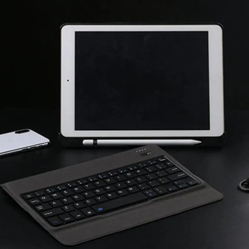 

Bluetooth Keyboard with Leather Protecive Case Cover Stand for iPad Air1 2 iPad Pro 9.7 iPad 9.7 2017 2018 3Colors Cover Mount