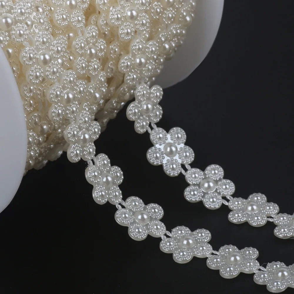 

10mm/13mm/15mm/16mm Flower Shape Flatback White Imitation Natural pearl Beads Craft Decoration DIY Jewelry Finding Accessories