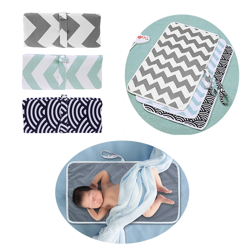

Baby Portable Foldable Washable Compact Travel Nappy Diaper Changing Mat Waterproof Baby Floor Mat Change Play Mat Baby Care