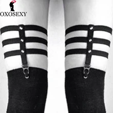 15 цветов в стиле «панк» с резинками Для женщин браслеты для ног на поясе кожаная портупея пояс для Для женщин ночной клуб Популярные жгут сексуальный женский 555