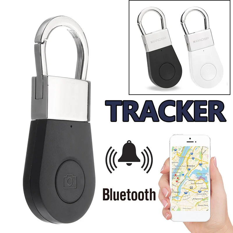 Evershop Key Finder Smart GPS Trackers Anti Lost Tracker Device Bluetooth Locator Bidirectional Alarm Reminder for Phone Kids Car Pets Wallet Smart Tag with APP Orange 