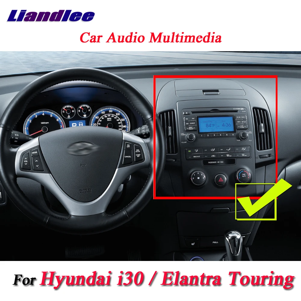 Top Liandlee For Hyundai i30 / Elantra Touring Manual AC Stereo Radio Camera Wifi DVD Player GPS Map Navi Navigation Android System 3