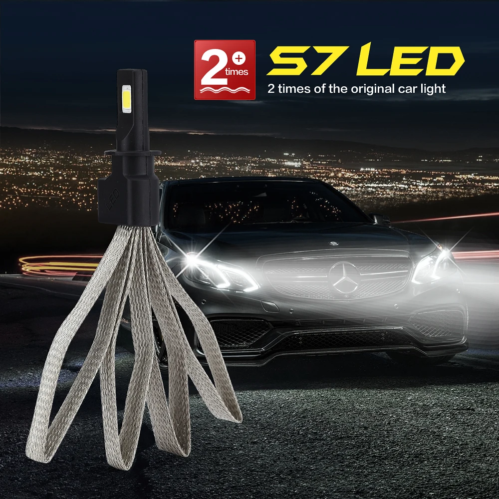2 шт. Автомобильные светодиодные лампы H4 H7 9005 HB1 HB3 9006 9007 H11 880 72 Вт|external lights|led h7h4 led |