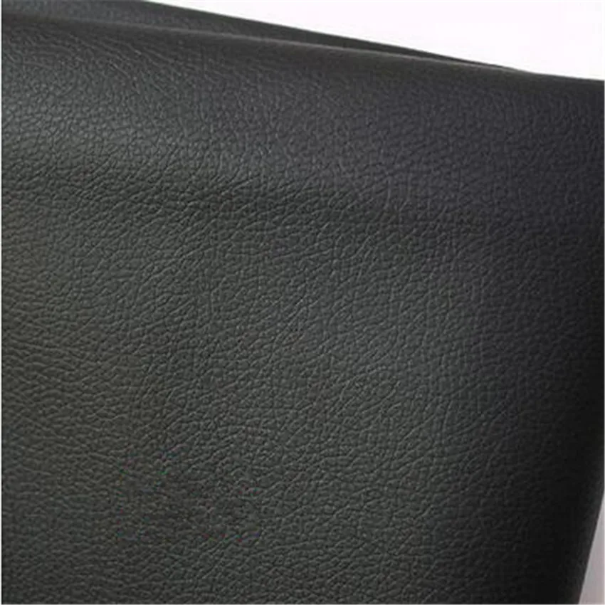 140x50cm Black Artificial PU leather Litchi Texture