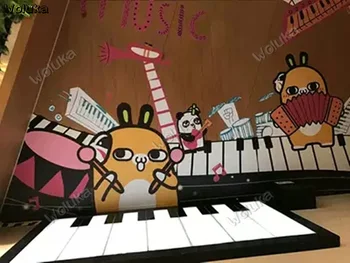 

LED Stage Equipment 20*80cm/30*100cm floor piano foot step induction CD50 W03