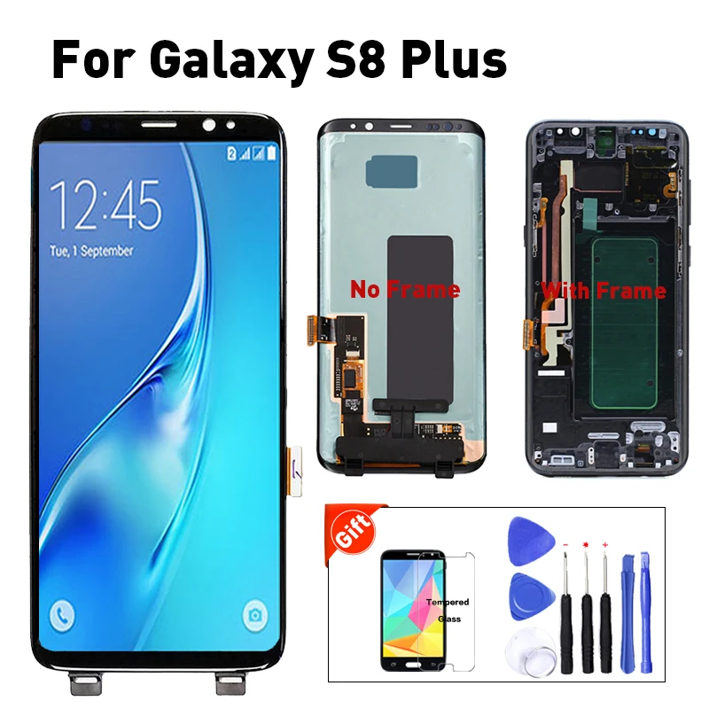 Для Samsung Galaxy S8 Plus lcd G955 оригинальный Супер amoled ЖК дисплей сенсорный экран