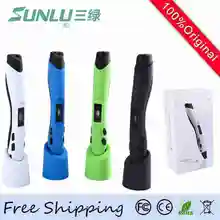 Original SUNLU Marke SL-300 3D Stift 8-gang temperatur Led-bildschirm 3D Stifte Mit Freies 1,75mm ABS/PLA Filamente 3D Graffiti Zeichnung