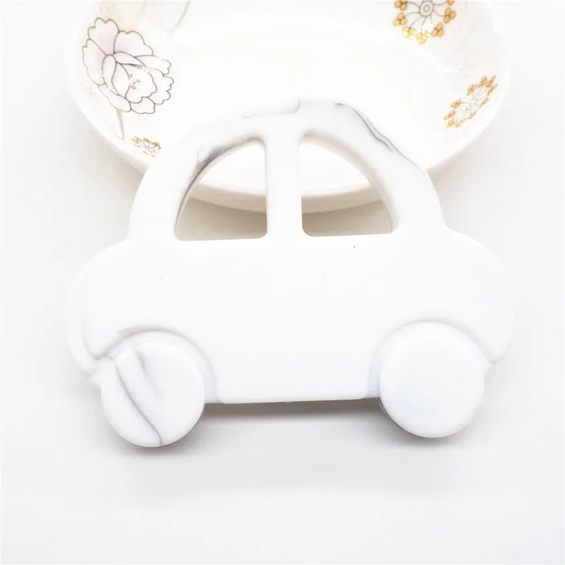 Chenkai 50 шт. BPA бесплатно DIY силиконовые автомобиля Прорезыватель Baby Shower Жевательной Кулон кормящих сенсорными прорезывания зубов соска