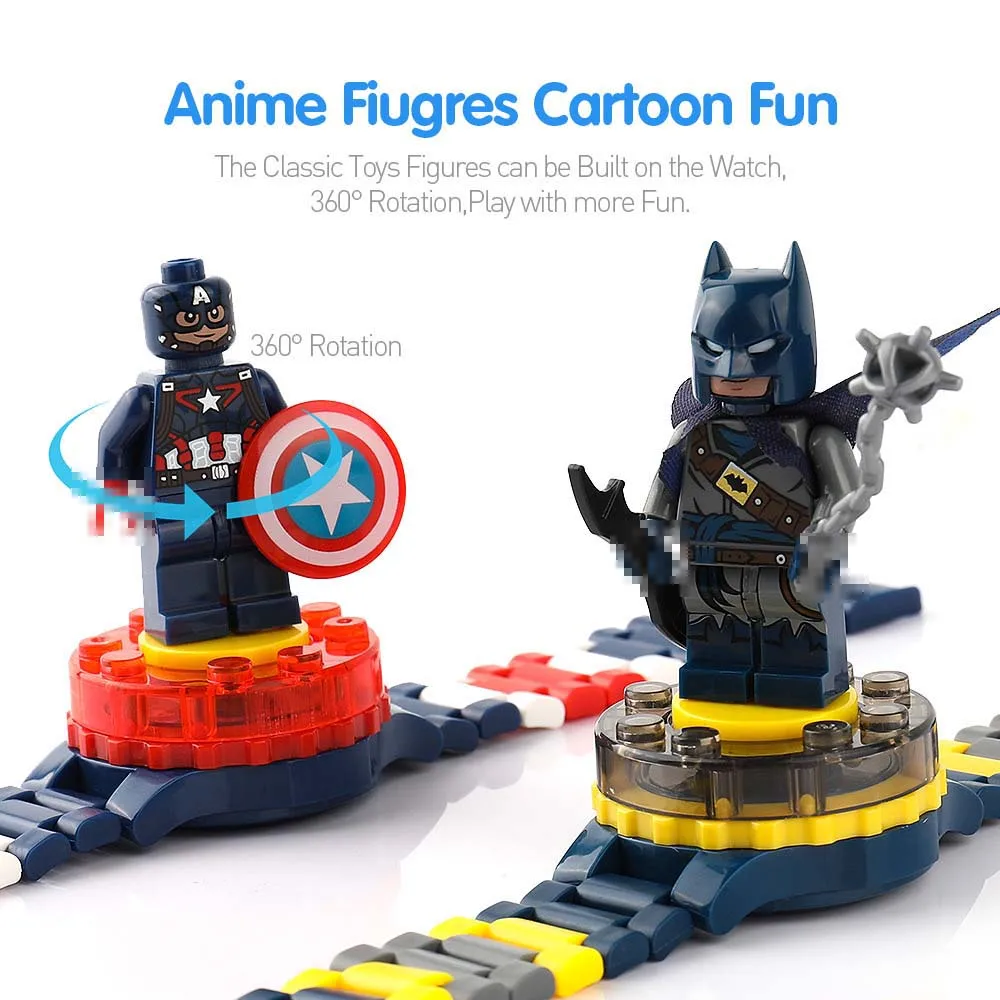 Tumama Building Blocks Watch Bricks DIY 3D Ninjago Toys For Kids Can Adjust the Length Creative Educational Building Blocks      Tumama Building Blocks Watch Bricks DIY 3D Ninjago Toys For Kids Can Adjust the Length Creative Educational Building Blocks