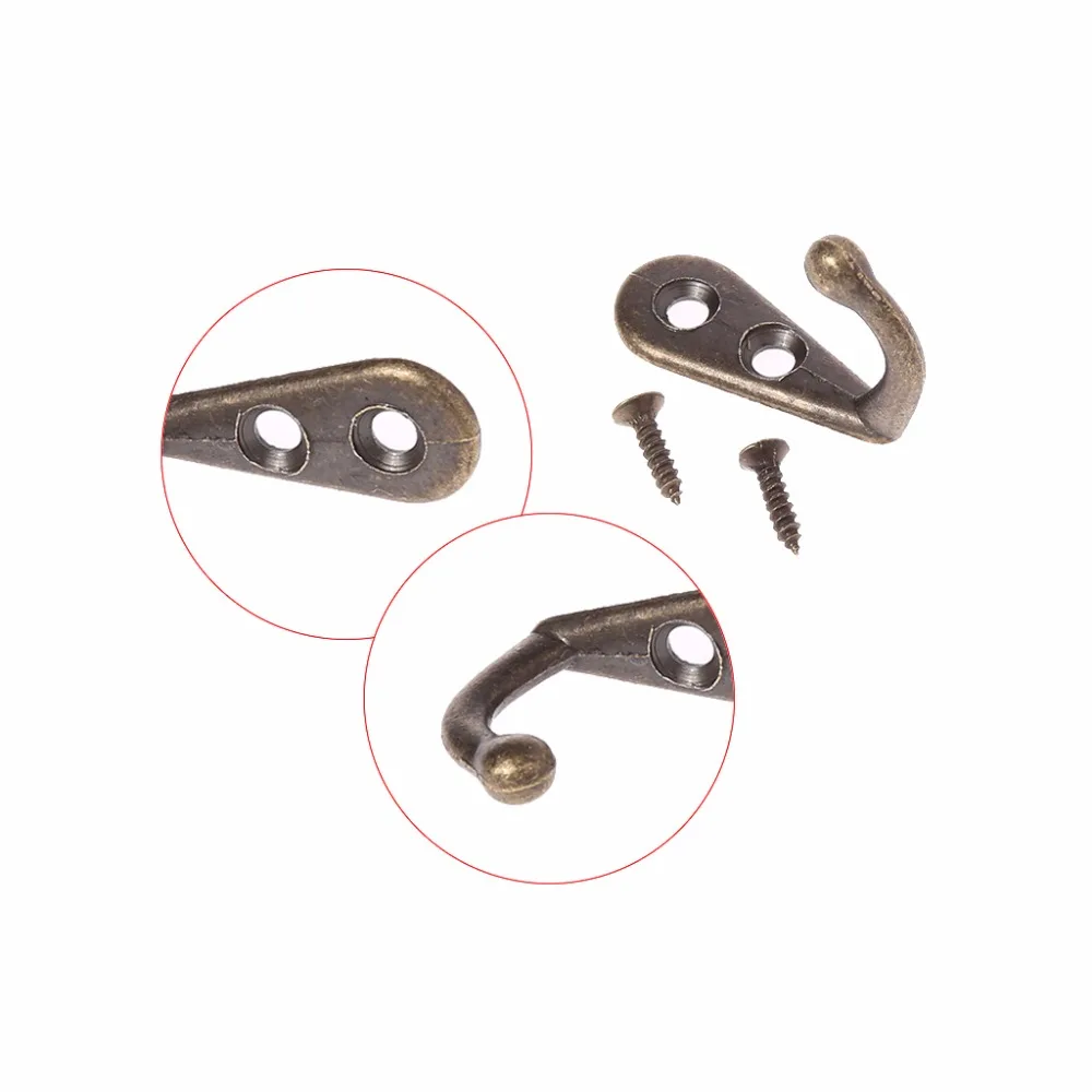 

Wall Door Metal Vintage Antique Hook Hanger For Key Clothes Coat Hat Bag Towel C90A home improvement qiang
