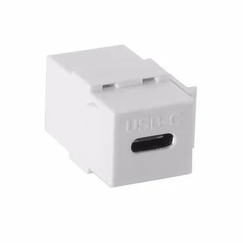 

10pcs/lot CY USB-C Type-C Female to Female Extension Keystone Jack Coupler Adapter for Wall Plate Panel