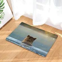 CAMMITEVER медведь дикие коврики для животных дверной коврик зал Ванная комната Кухня домашний коврик нескользящий коврик