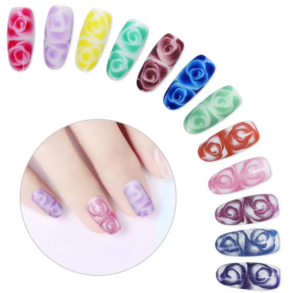 8ML Blossom UV Nail Gel Polish DIY Nail Flowers Design Semi Permanent
