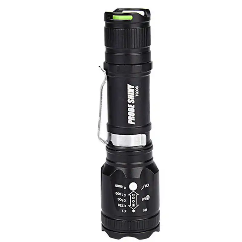 Zoomable XML T6 LED Tactical Flashlight+18650 Battery+Charger+keychain powerful led flashlight fanatic lanterna led t6 #3S26 (1)