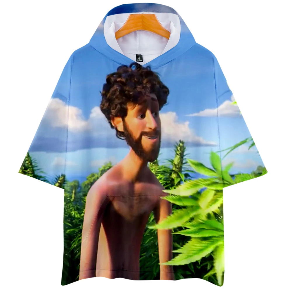 Футболка с капюшоном Lil Dicky earth для мужчин и женщин модная тенниска 3D принтом
