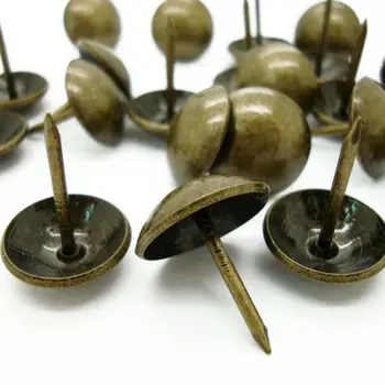 

100pcs Retro Bronze Jewelry boxes/sofa/drum nails/decorative nails Bronze thumbtack/Upholstery Nails/Pneumatic pins gun air nail