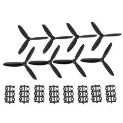 4 пары CW/CCW 5045 пропеллер реквизит лезвие для RC гоночного дрона квадрокоптера самолета БПЛА Запчасти Аксессуары компонент