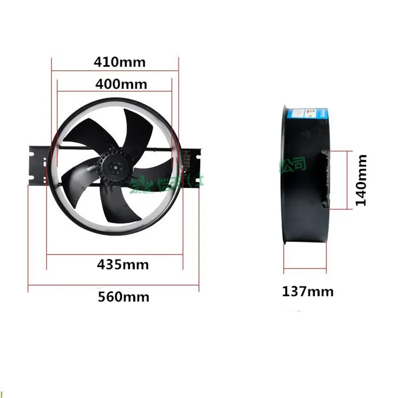 400FZY2-D 400FZY3-D 380/220 V внешний ротор промышленный осевой вентилятор 180 W промышленный вентилятор охлаждения