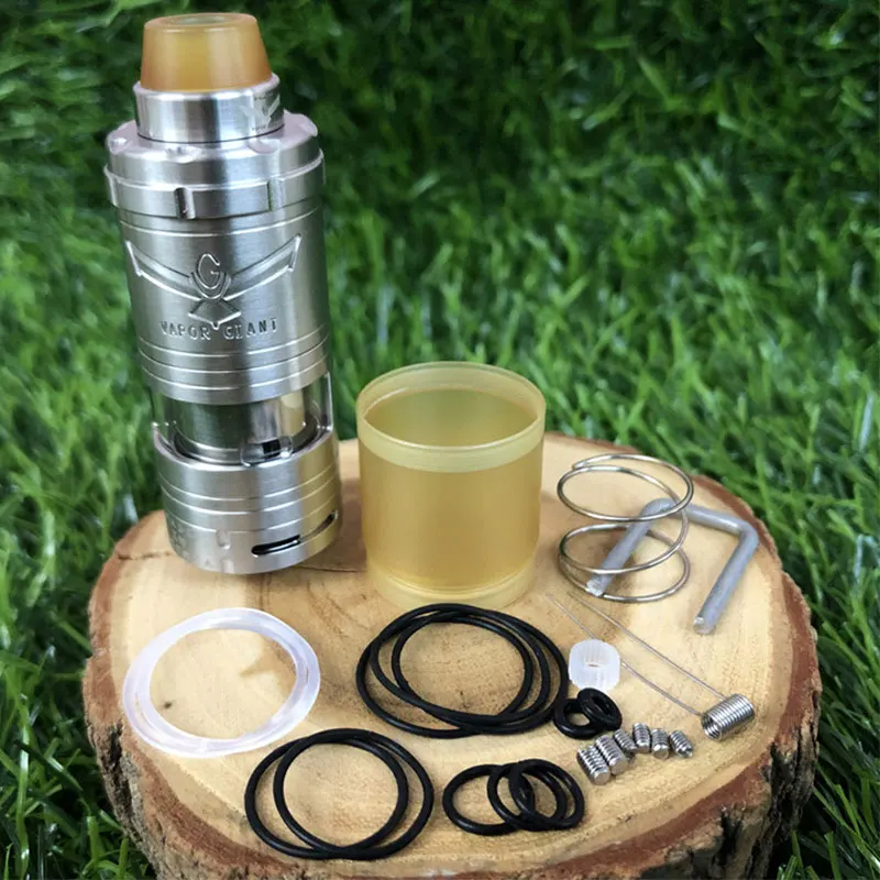 Горячее поступление Vapor Giant v6S 23 мм RTA 6 мл емкость 316ss Регулируемый нижний поток воздуха одна катушка распылитель VS Giant M5 MTL RTA