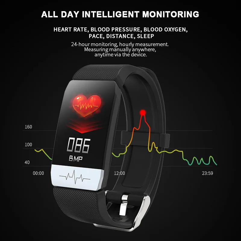 Смарт часы Wearpai Q1S ECG + PPG монитор сердечного ритма для женщин и мужчин фитнес