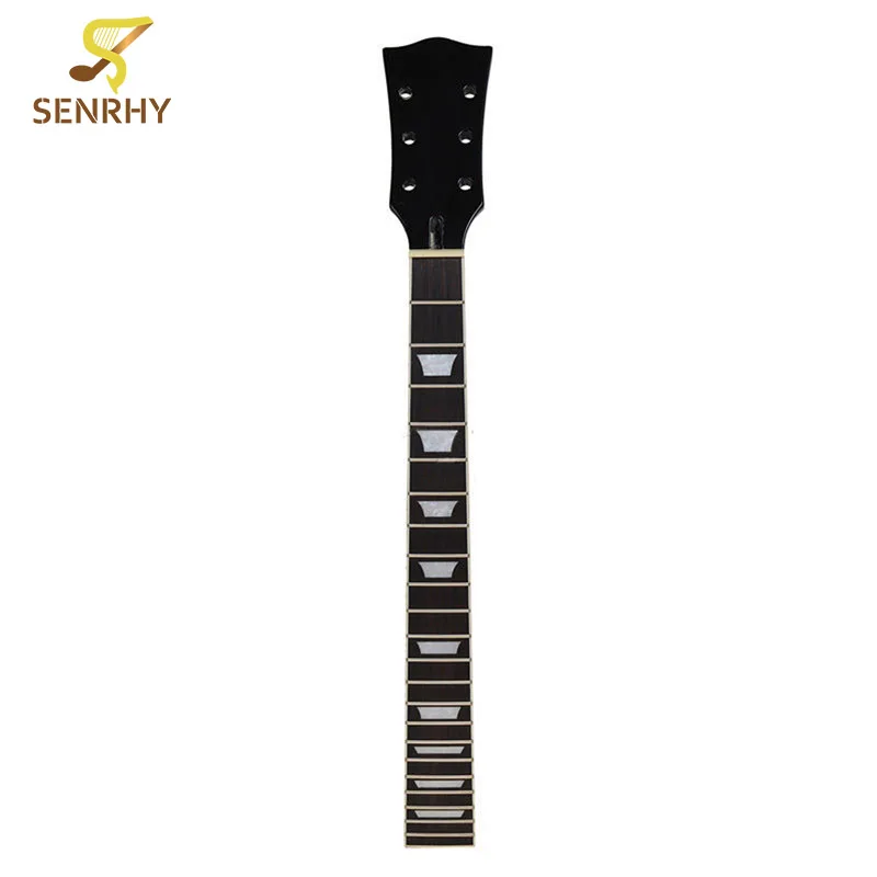 

SENRHY Electric Guitar Neck for Guitar Replacement Parts Maple Rosewood 22 Fret Black Guitar Parts & Accessories