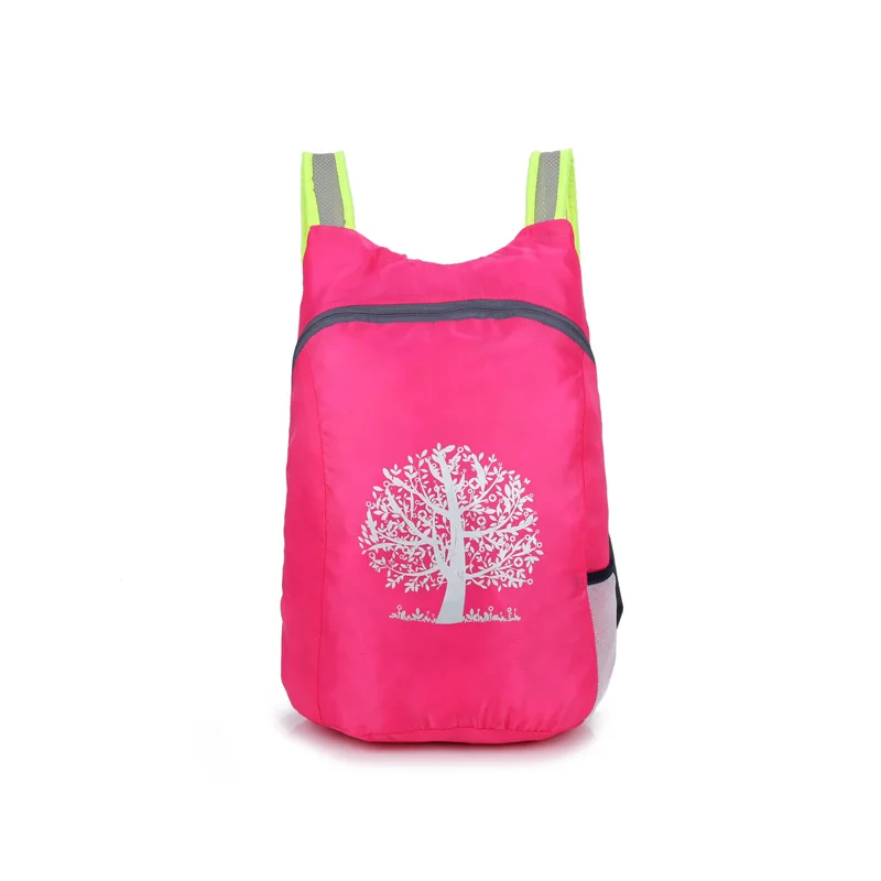 Унисекс Складной рюкзак, Мужская походная сумка, рюкзаки для путешествий на открытом воздухе, женские ультралегкие водонепроницаемые походные спортивные Складные рюкзаки - Цвет: Rose 500